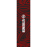 Striker 6.5" Griptape do hulajnogi wyczynowej - Topo Swirl Red- ScootWorld