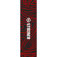 Striker 6.5" Griptape do hulajnogi wyczynowej - Topo Swirl Red- ScootWorld