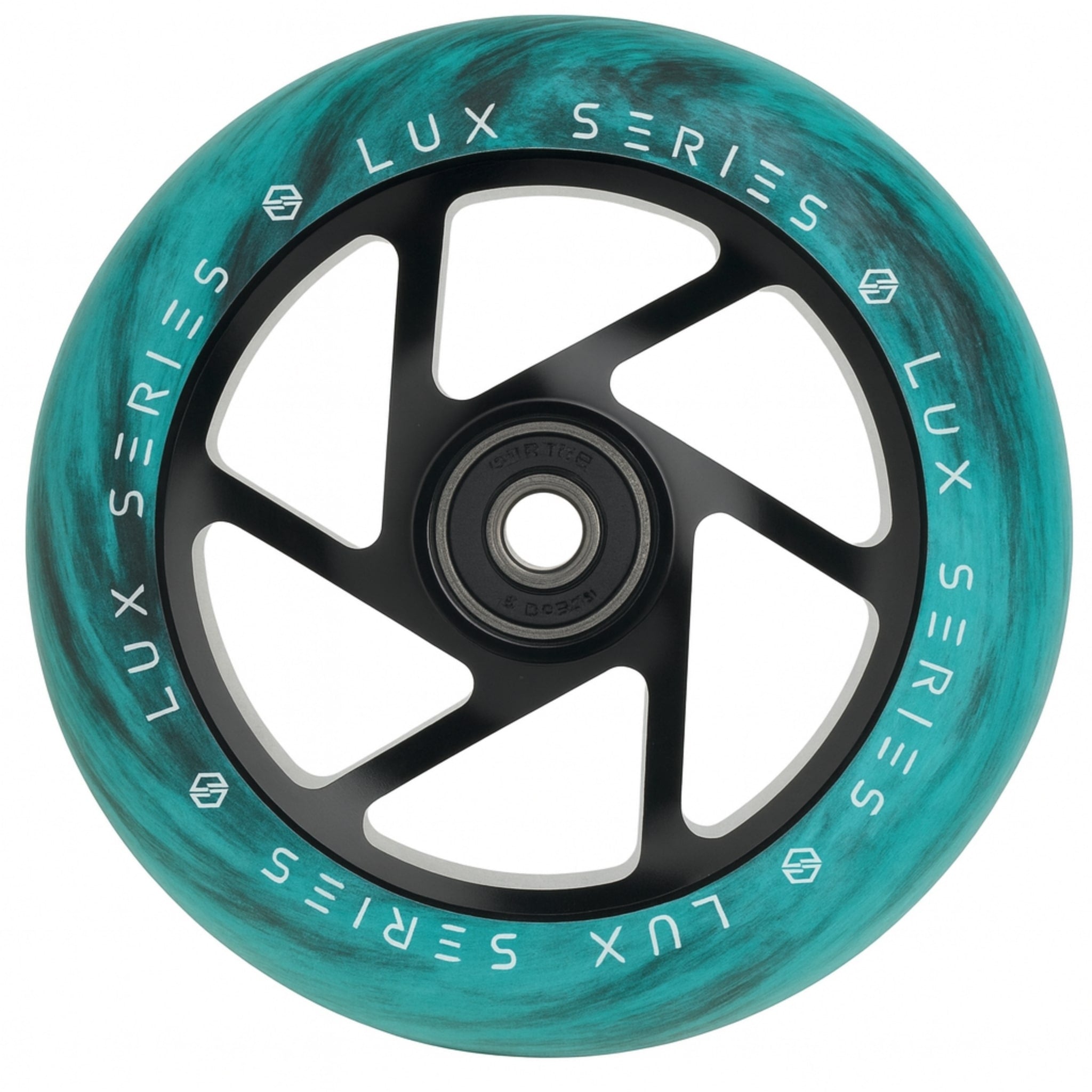 Striker Lux Spoked 110MM Kółka Do Hulajnogi Wyczynowej - Czarny/Turkusowy- ScootWorld