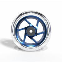 Striker Lux Spoked Clear PU 110mm Kółka Do Hulajnogi Wyczynowej - Clear/Blue- ScootWorld