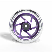 Striker Lux Spoked Clear PU 110mm Kółka Do Hulajnogi Wyczynowej - Clear/Purple- ScootWorld