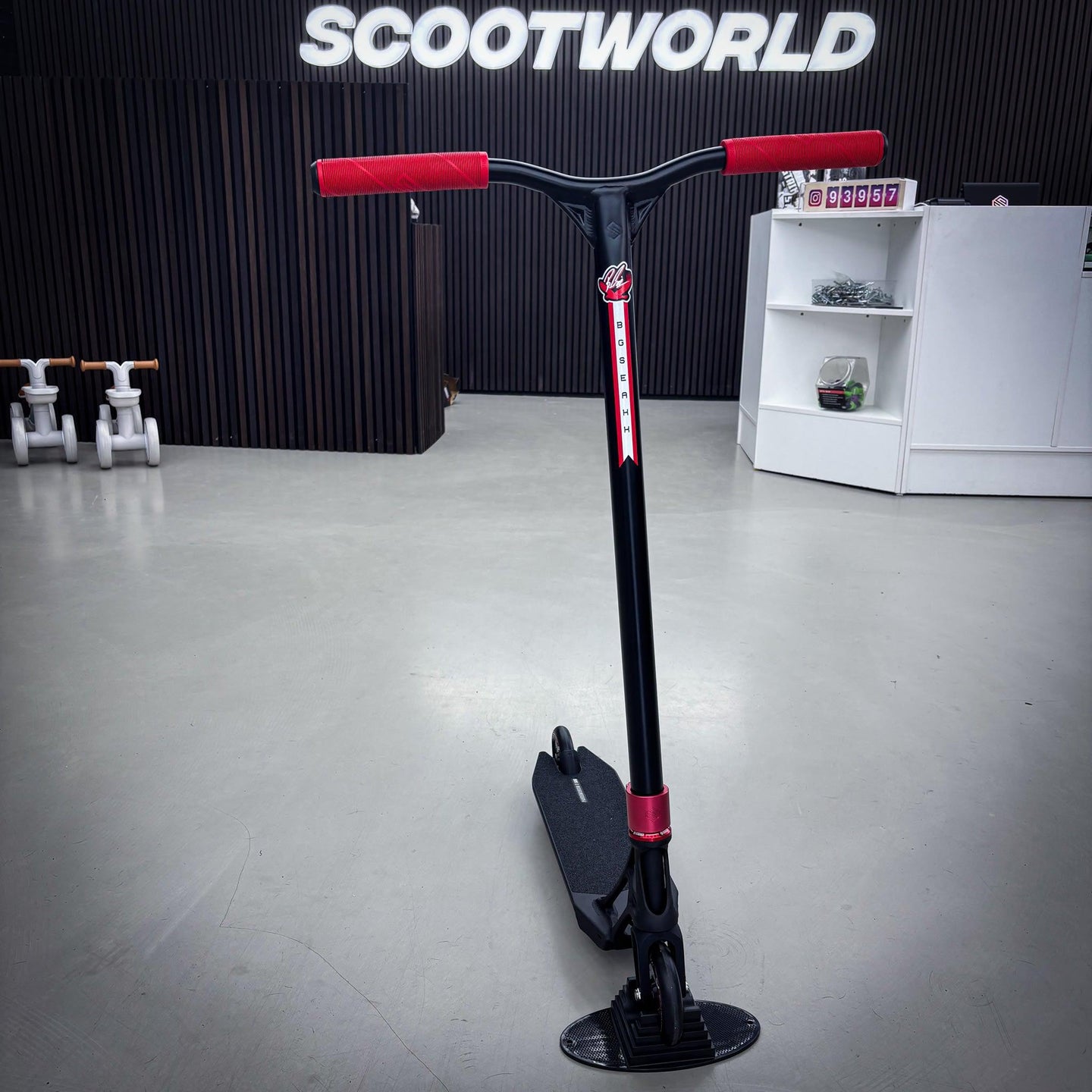 Striker Pandemonium Red/Black Custom Build - Black/Red- ScootWorld