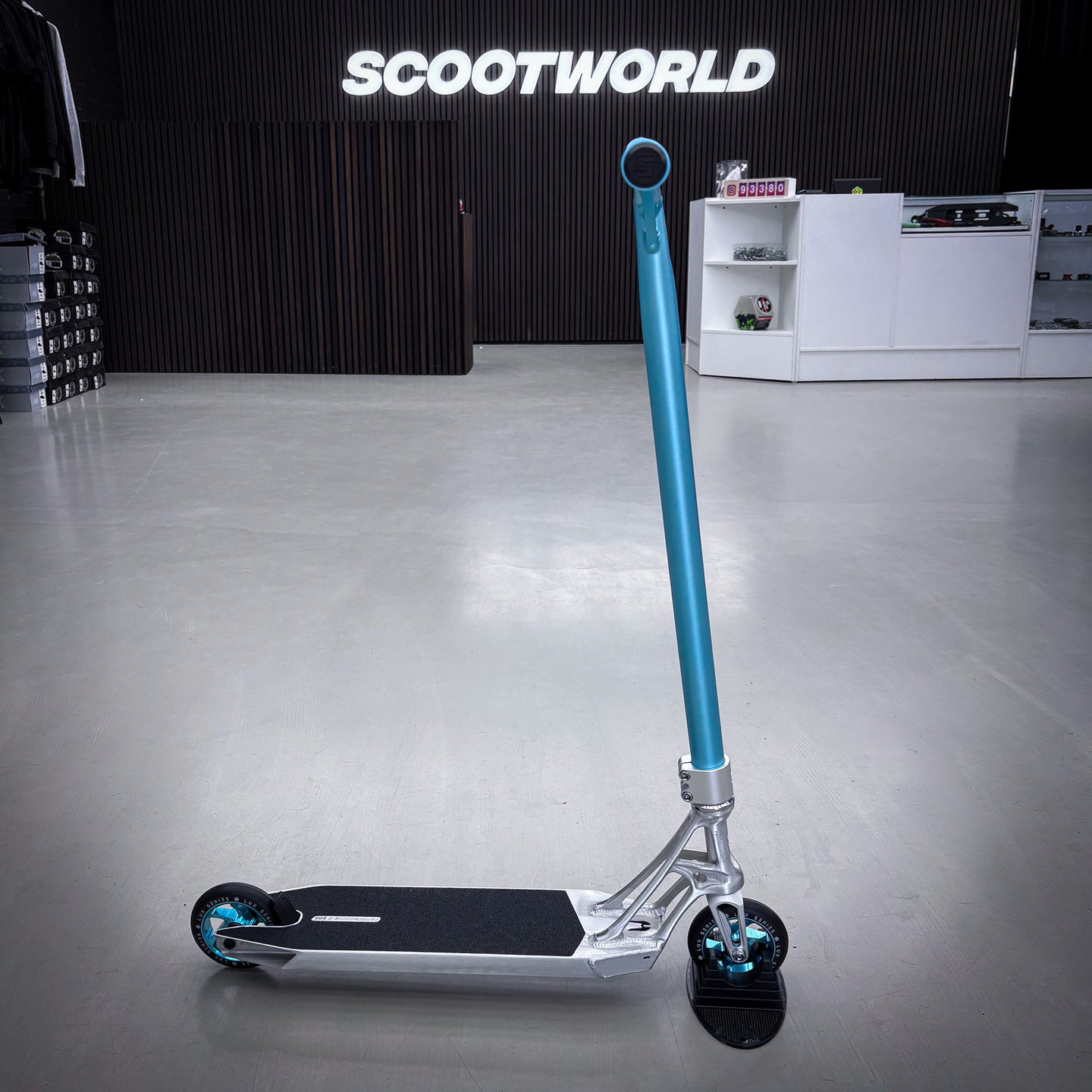 Striker Pande Teal/Silver Custom Build - Teal/Silver- ScootWorld