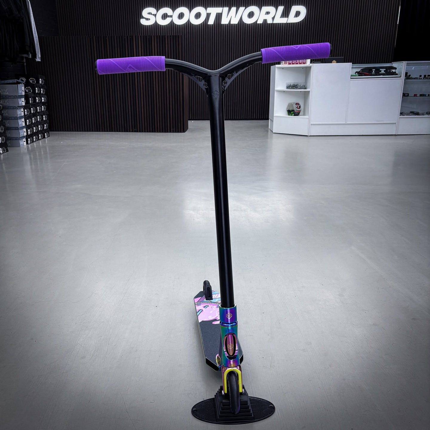 Striker Black/Rainbow Custom Build - Black/Rainbow- ScootWorld