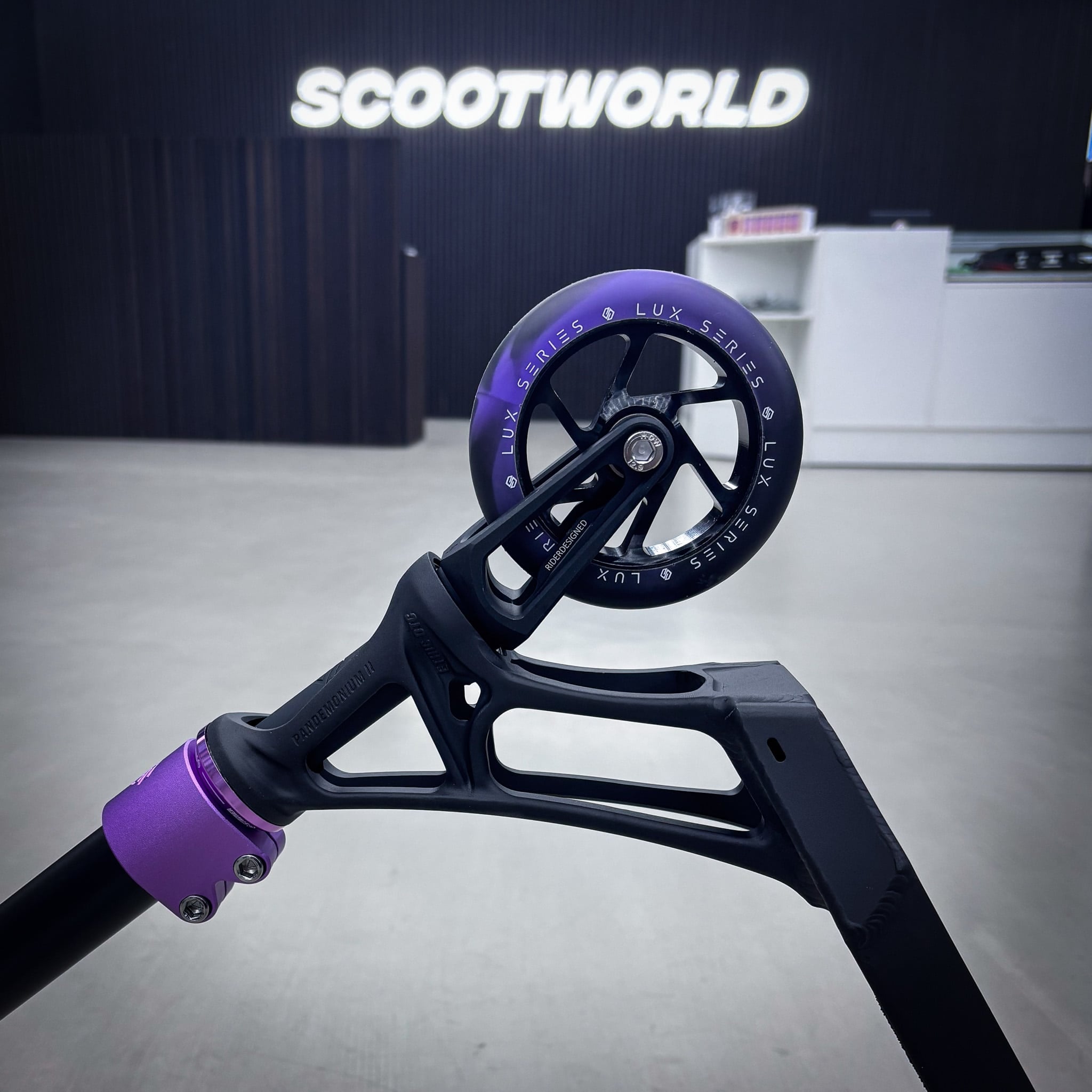 Striker Pande Black/Purple 500mm Custom Build - Black/Purple- ScootWorld