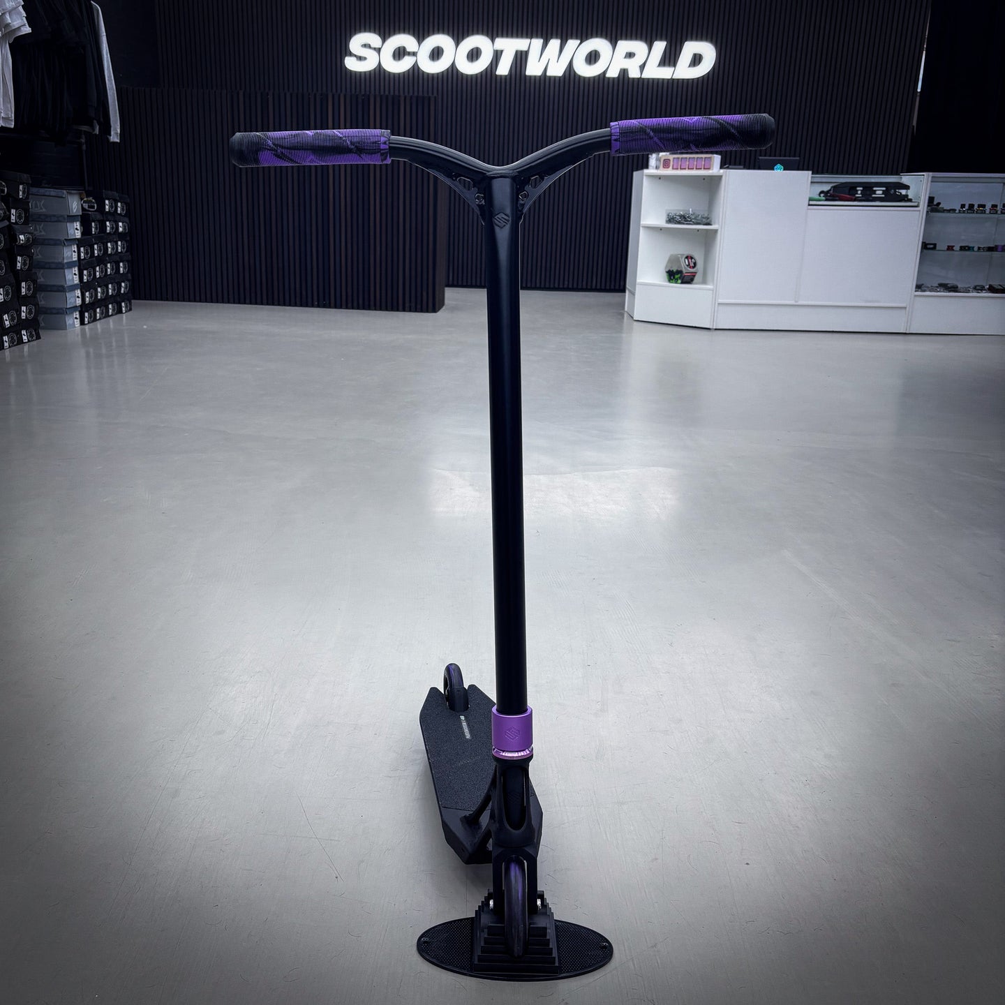 Striker Pande Black/Purple 460mm Custom Build - Black/Purple- ScootWorld