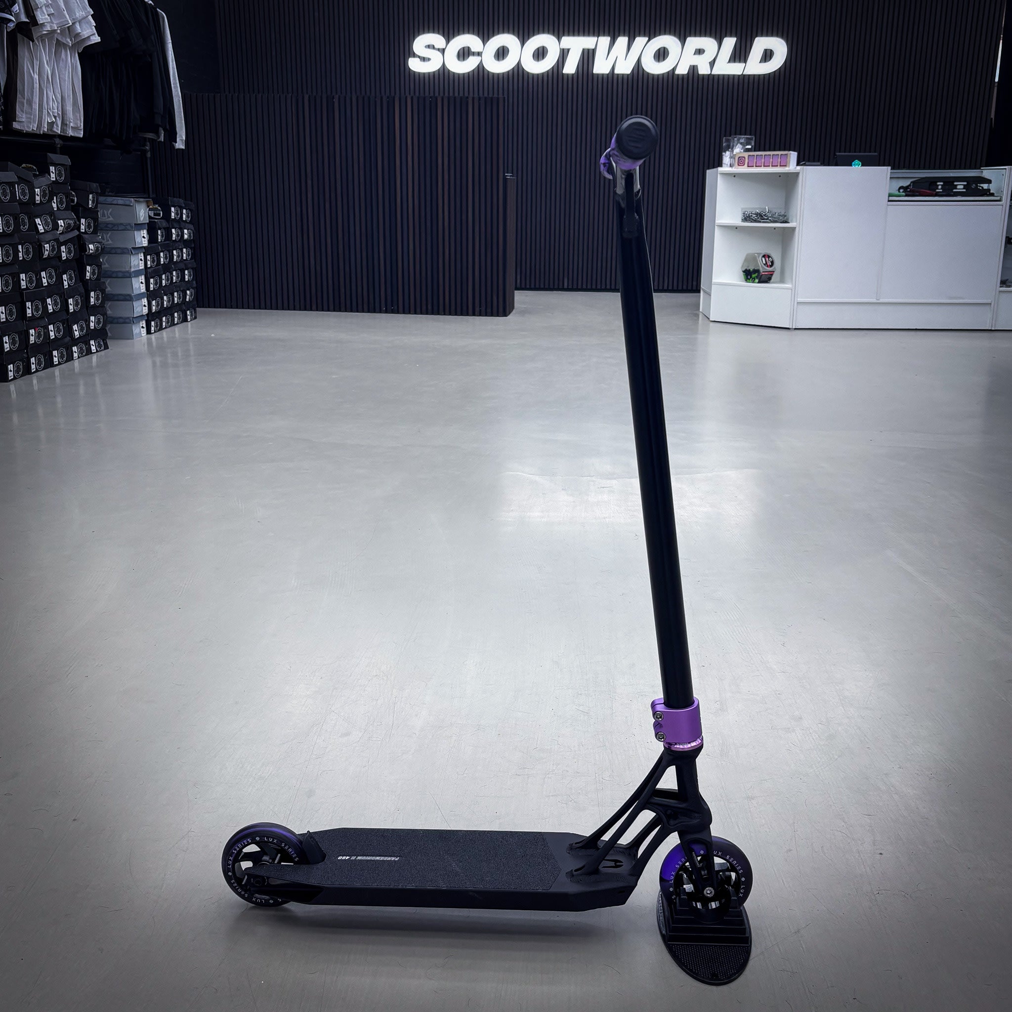 Striker Pande Black/Purple 460mm Custom Build - Black/Purple- ScootWorld
