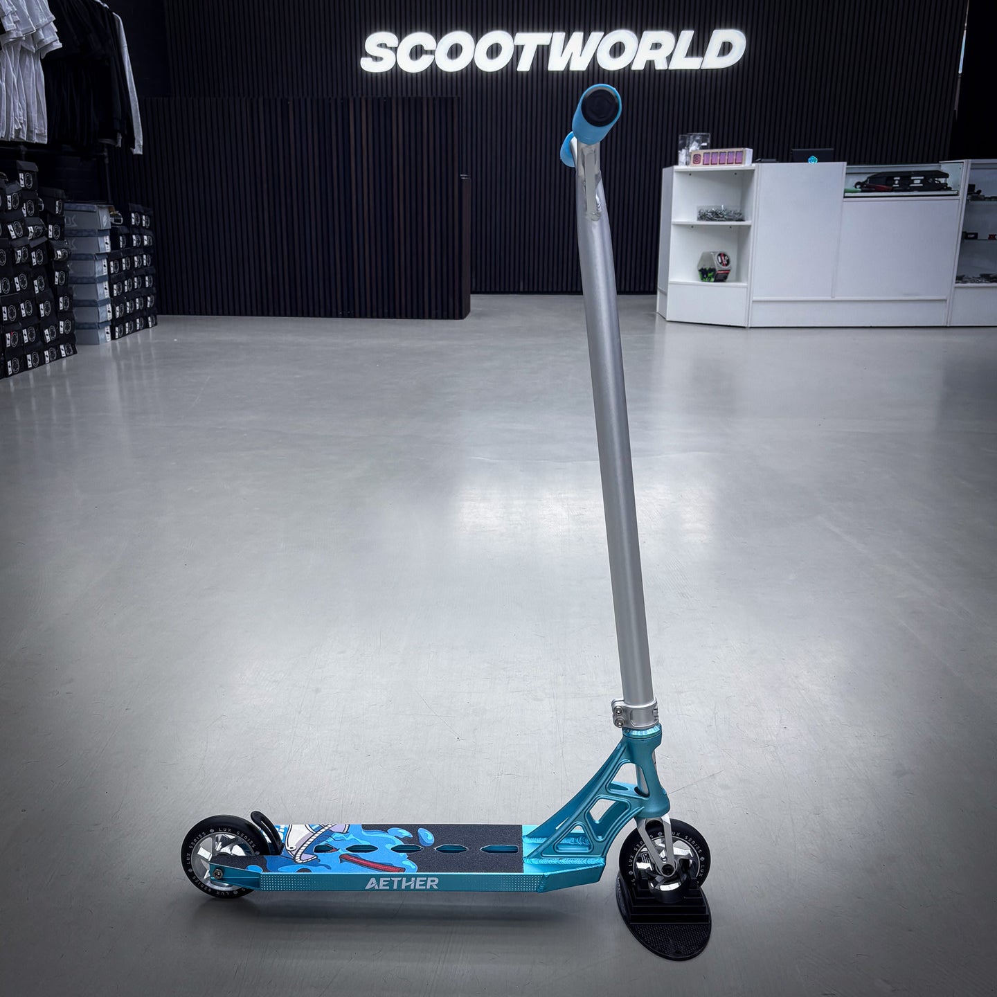 Striker Aether Teal/Silver Custom Build - Teal/Silver- ScootWorld