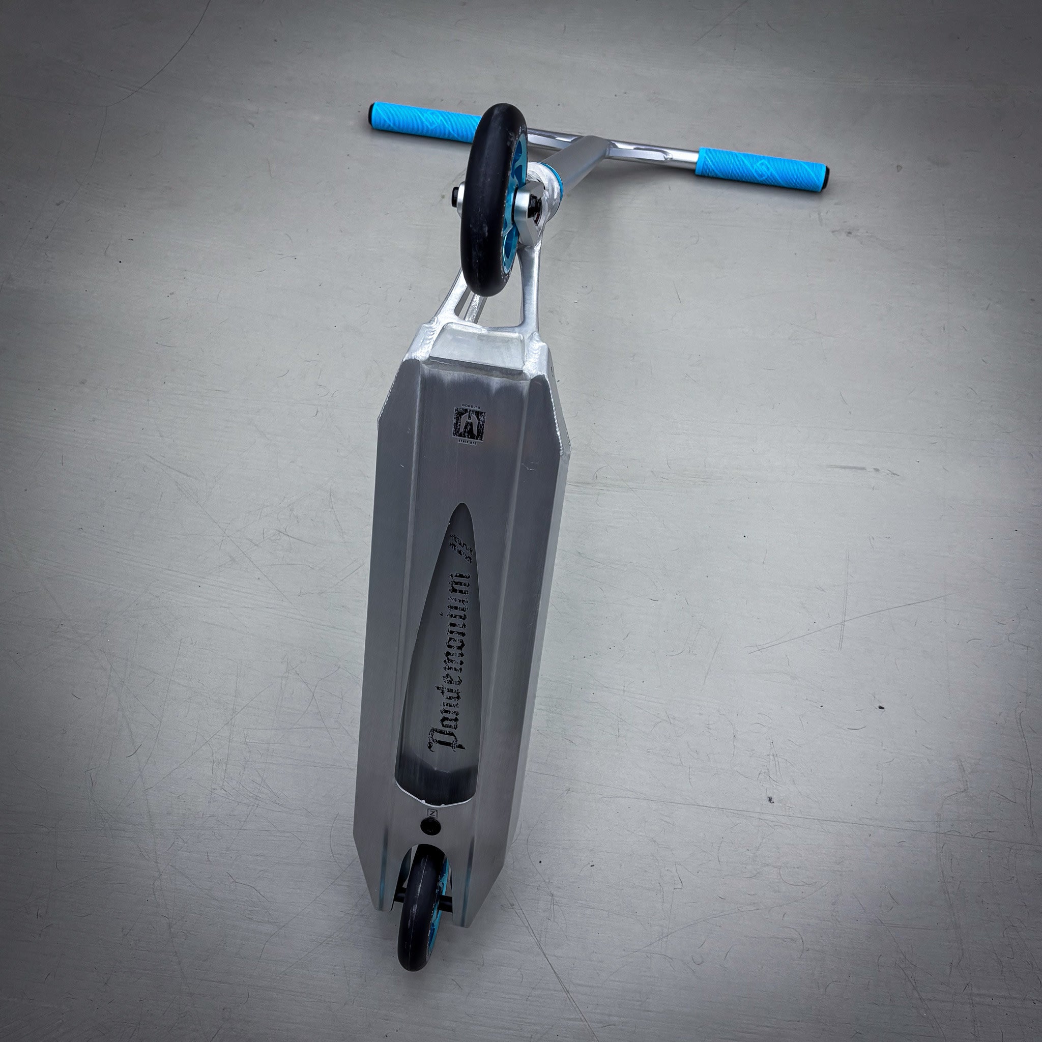 Striker Pande Silver Teal Custom Build - Silver/Teal- ScootWorld