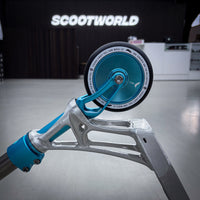 Striker Titan Pande Silver Teal Custom Build - Silver/Teal- ScootWorld