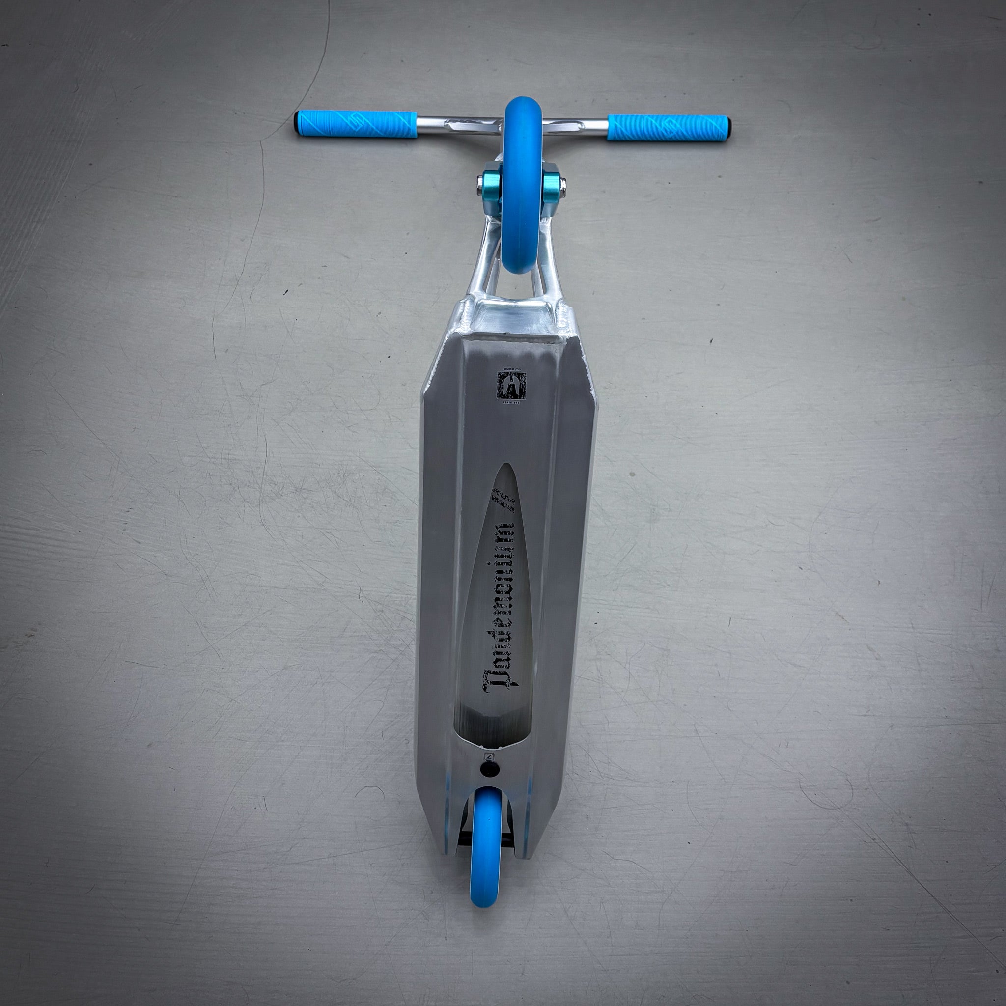 Striker Ethic 500mm Silver Teal Custom Build - Silver/Teal- ScootWorld