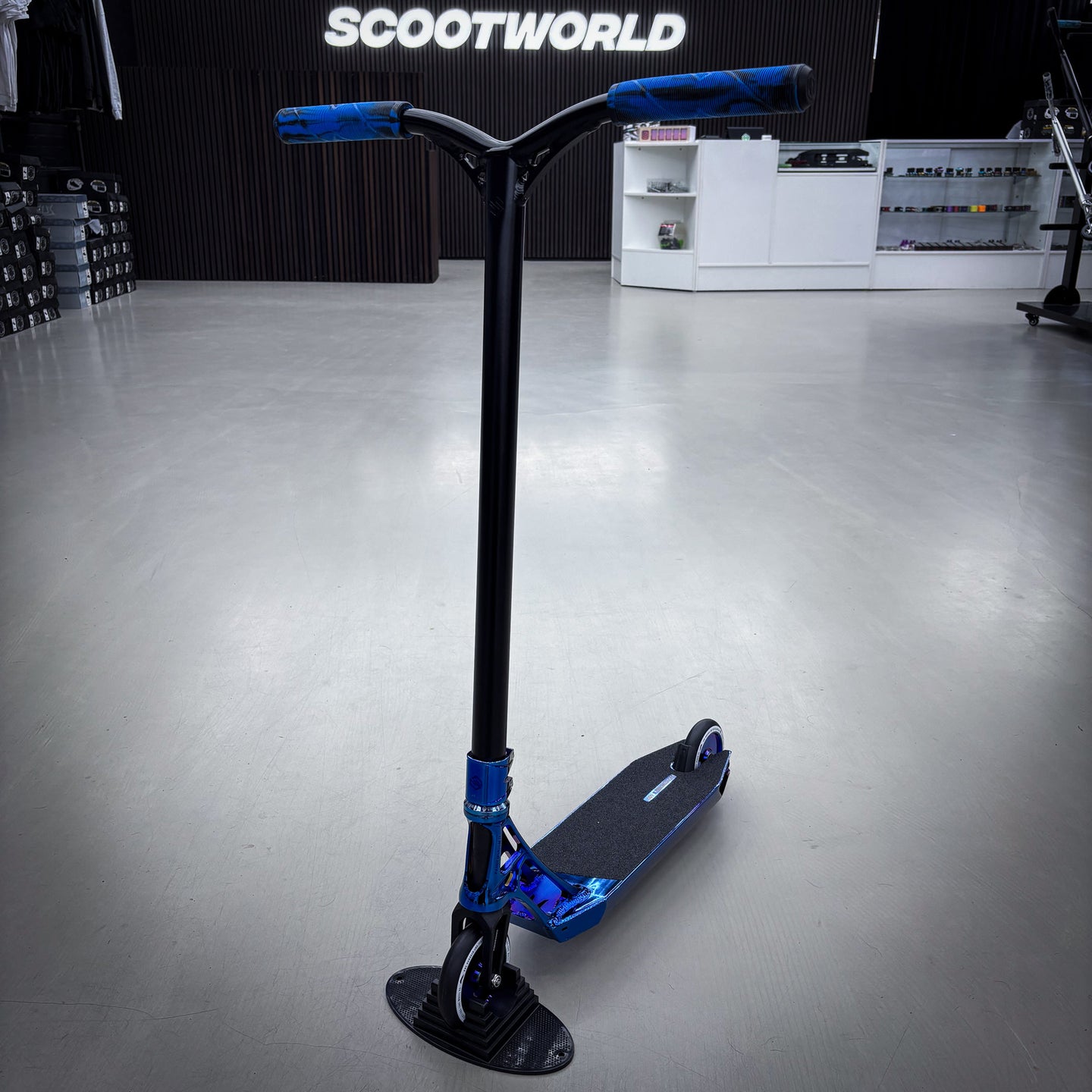 Striker Ethic Chrome Blue Custom Build - Niebieski/Czarny- ScootWorld