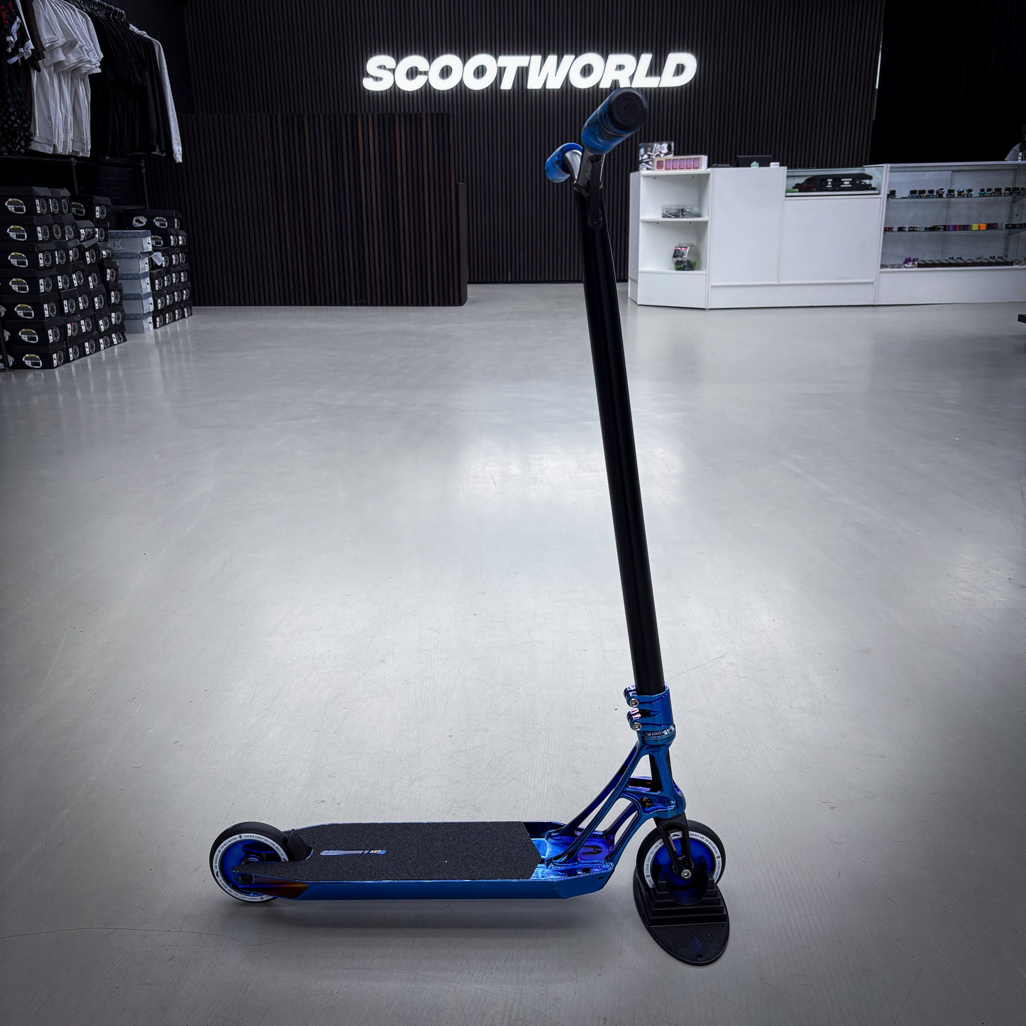 Striker Ethic Chrome Blue Custom Build - Niebieski/Czarny- ScootWorld