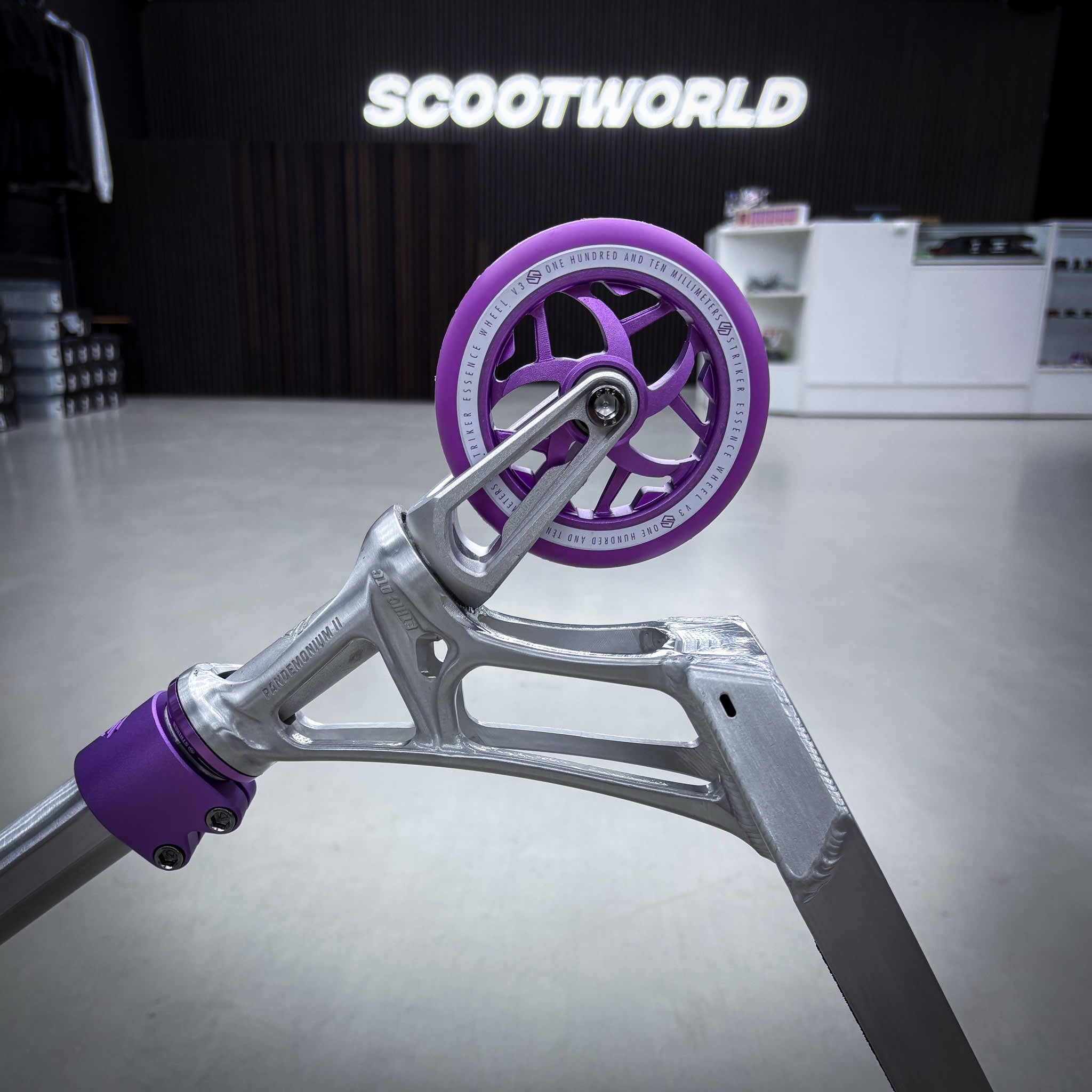 Striker Ethic Silver/Purple 460 Custom Build - Czarny/Fioletowy- ScootWorld