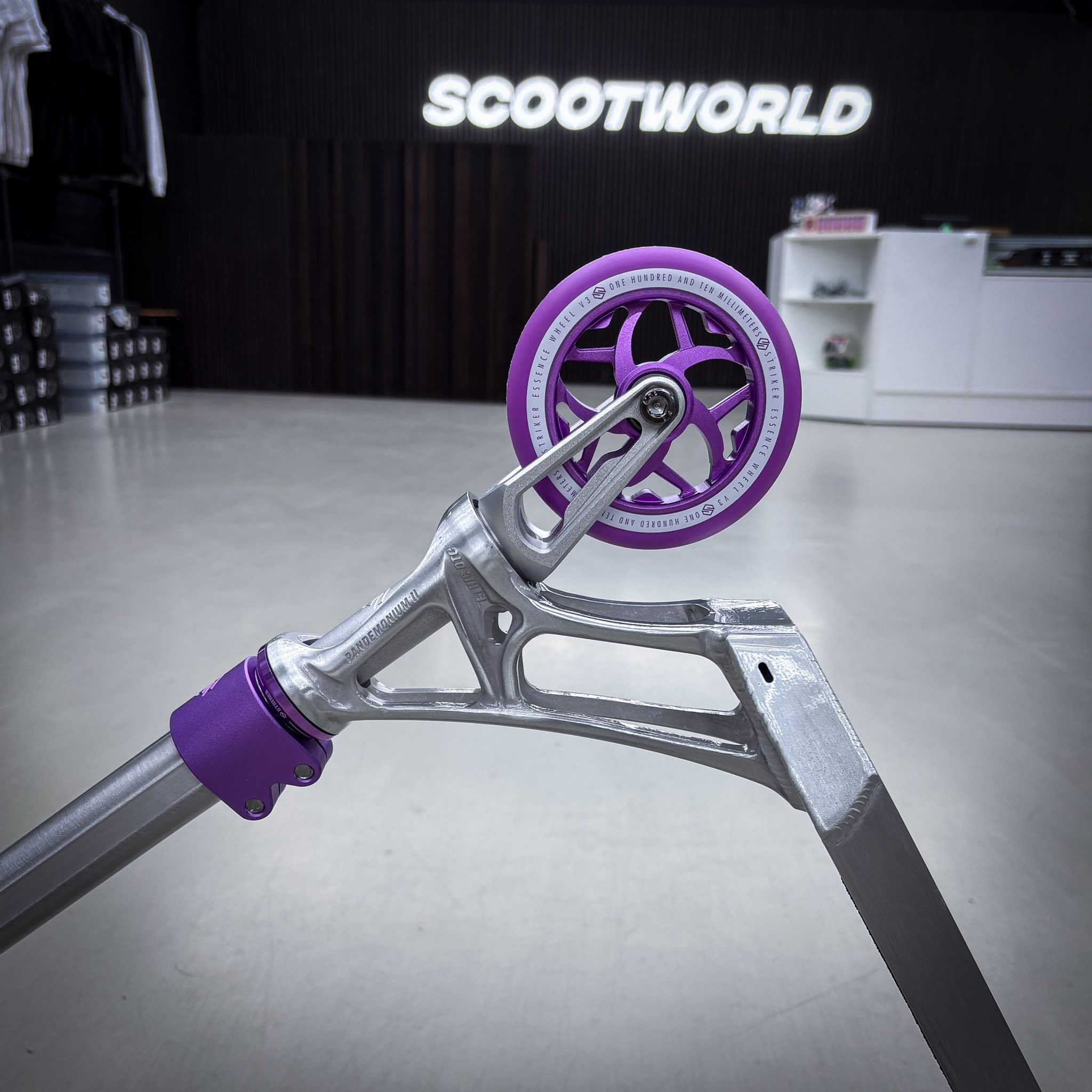 Striker Ethic Silver/Purple 500 Custom Build - Czarny/Fioletowy- ScootWorld