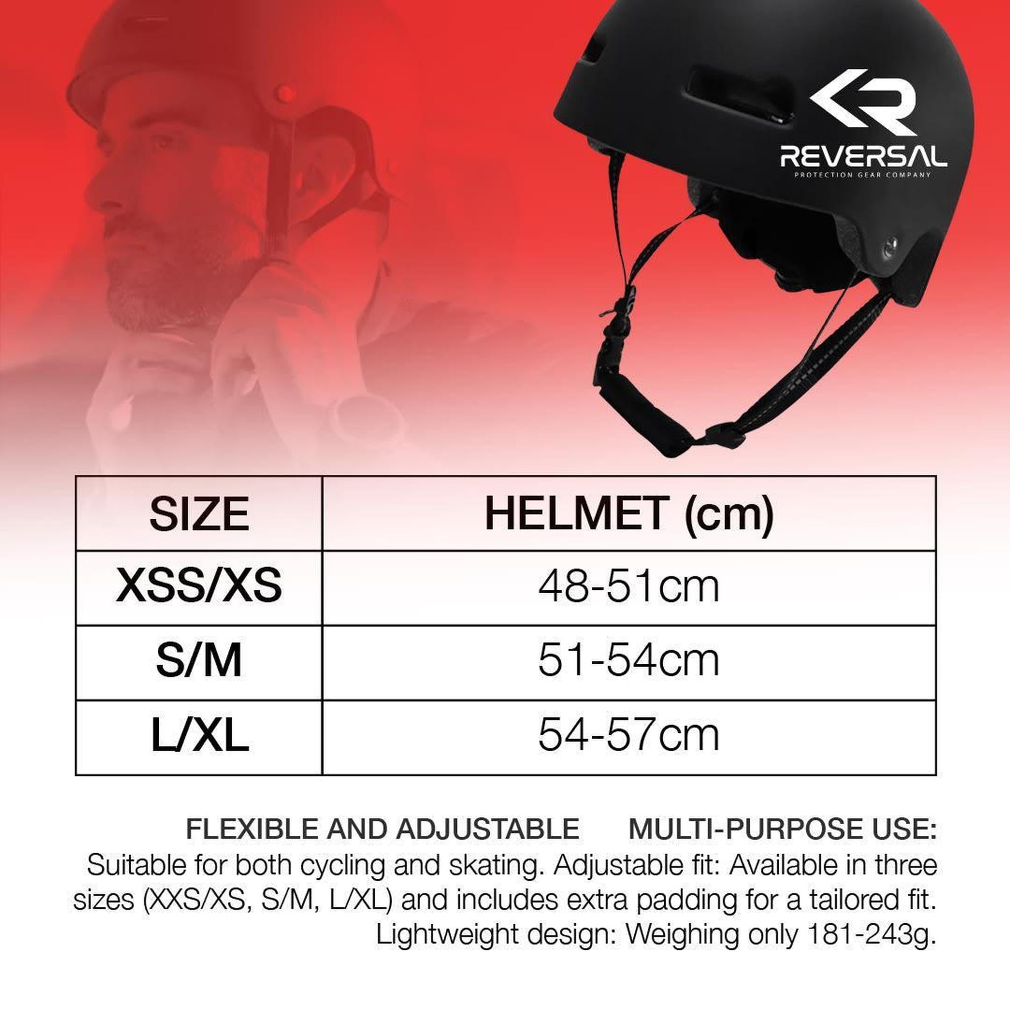 Kask Regulowany Reversal Lux - Dark Grey- ScootWorld