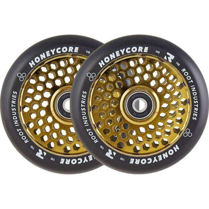 Root Honeycore 110mm Kółka Do Hulajnogi Wyczynowej 2-pak - Gold- ScootWorld