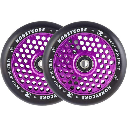 Root Honeycore 110mm Kółka Do Hulajnogi Wyczynowej 2-pak - Purple- ScootWorld