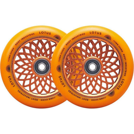 Root Lotus Kółka Do Hulajnogi Wyczynowej 2-Pak - Radiant Orange- ScootWorld