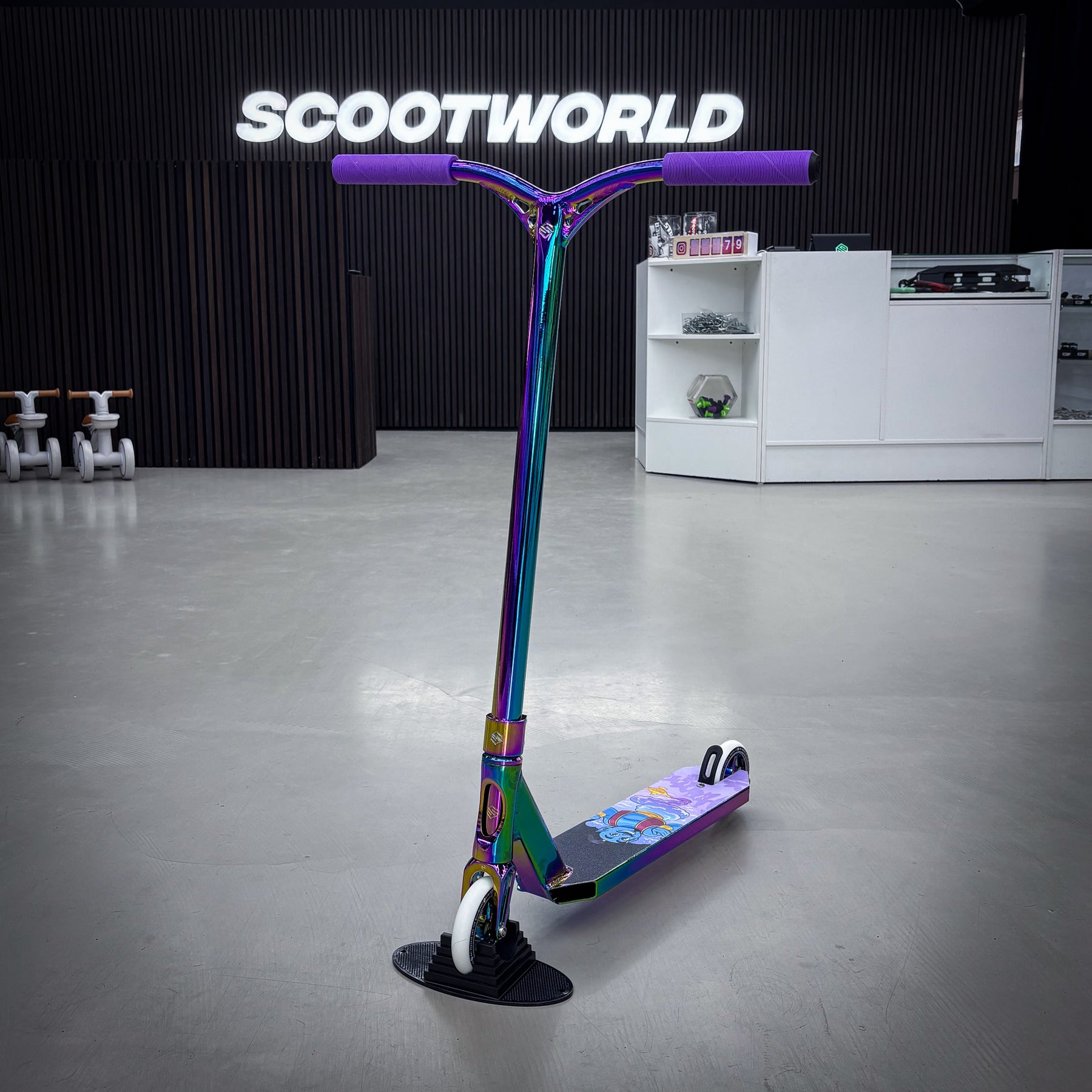 Striker Rainbow Purp Custom Build Trick Løbehjul - Rainbow-ScootWorld.dk