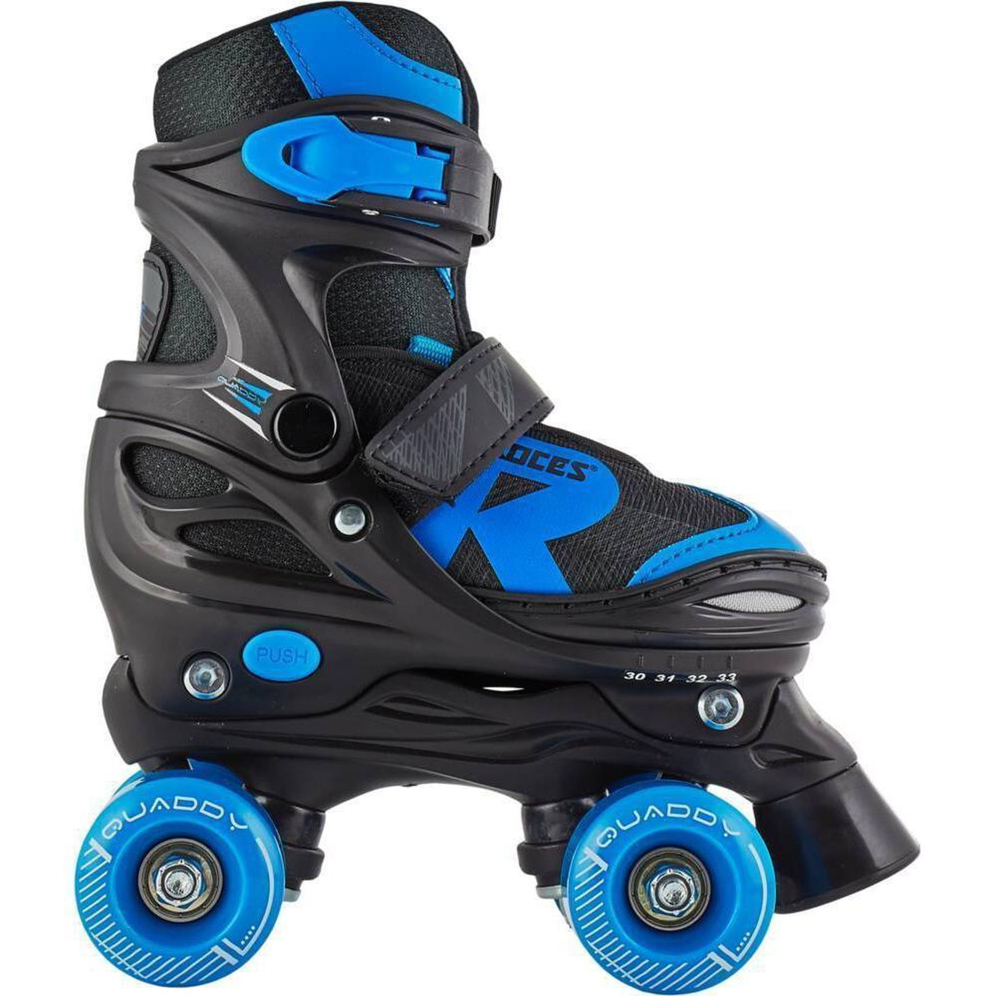 Roces Quaddy 2.0 Regulowana Wrotki Dzieci - Black/Blue- ScootWorld