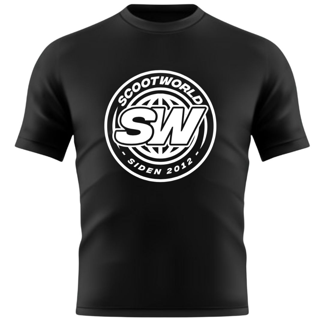 ScootWorld Batch Logo Tshirt - Black- ScootWorld