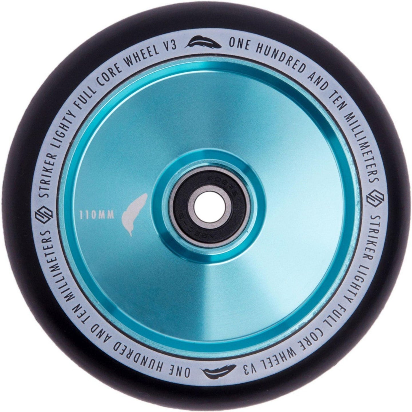 Striker Lighty Fullcore V3 Black PU 110mm Kółka Do Hulajnogi Wyczynowej - Teal- ScootWorld