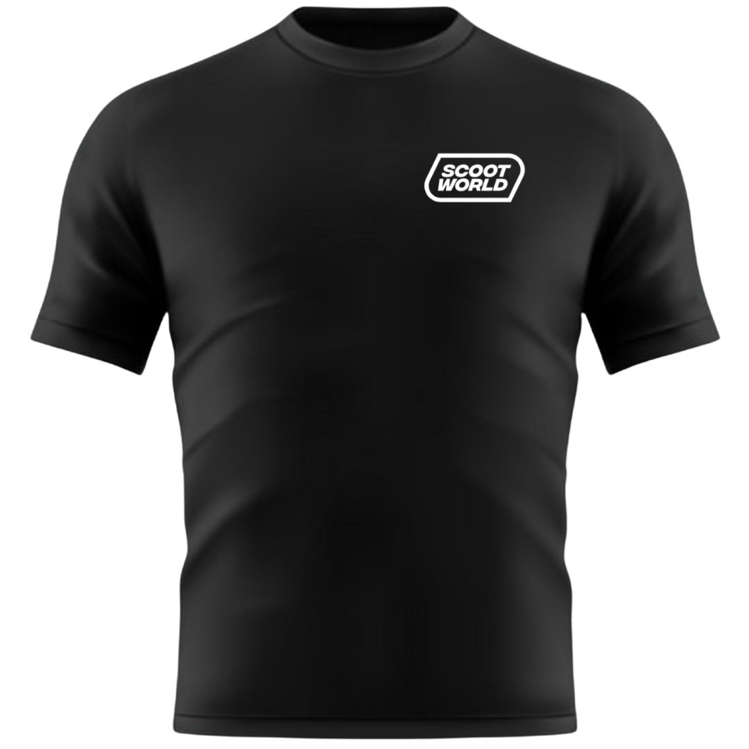 ScootWorld SW Logo Tshirt - Black- ScootWorld