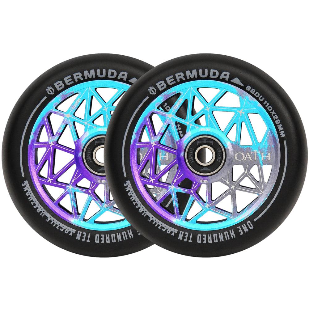 Oath Bermuda 110MM Kółka Do Hulajnogi Wyczynowej 2-Pak - Blue/Purple- ScootWorld