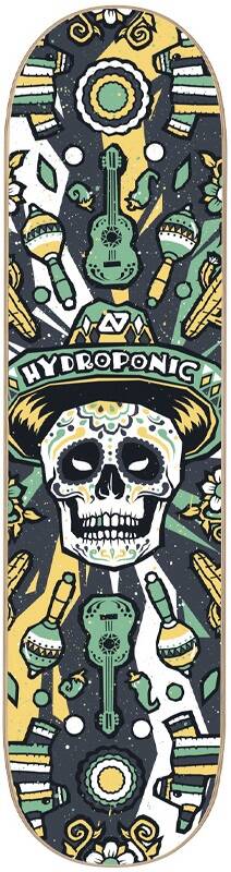 Hydroponic Mexican Skull 2.0 Blat do Deskorolki - Black- ScootWorld