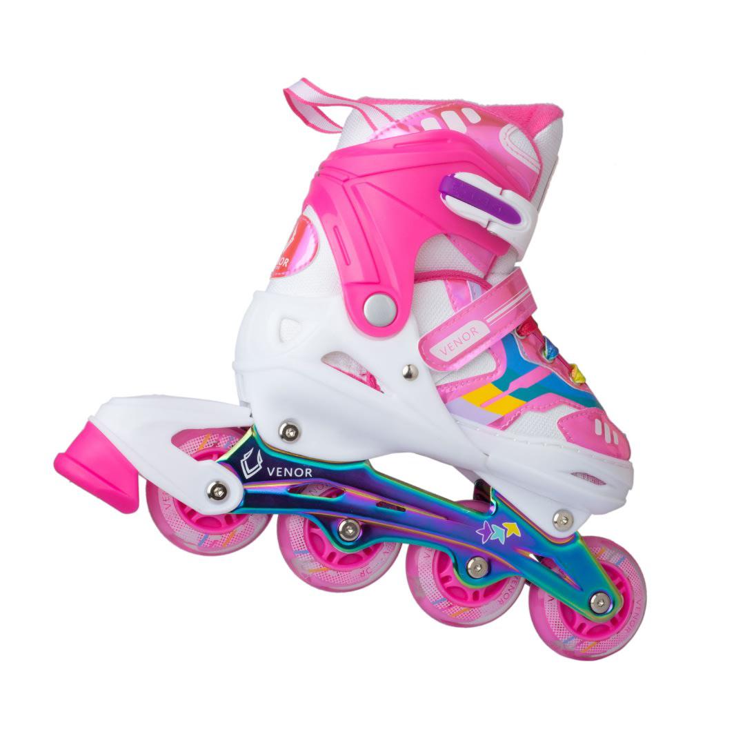 VENOR Ignite LED Rolki - Shiny Pink- ScootWorld