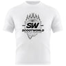 ScootWorld Fire Globe Tshirt - Biały
