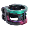 Oath Cage V2 Alloy 2 Bolt Double Zaciski do Hulajnogi Wyczynowej - Zielony/Różowy