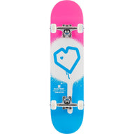 Blueprint Spray Heart V2 Komplet Skateboard - Blue/White/Pink- ScootWorld