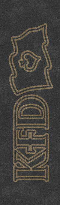 KFD Premium Skateboard Griptape - Gold- ScootWorld