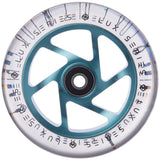 Striker Lux Spoked Clear PU 110mm Kółka Do Hulajnogi Wyczynowej - Clear/Teal- ScootWorld