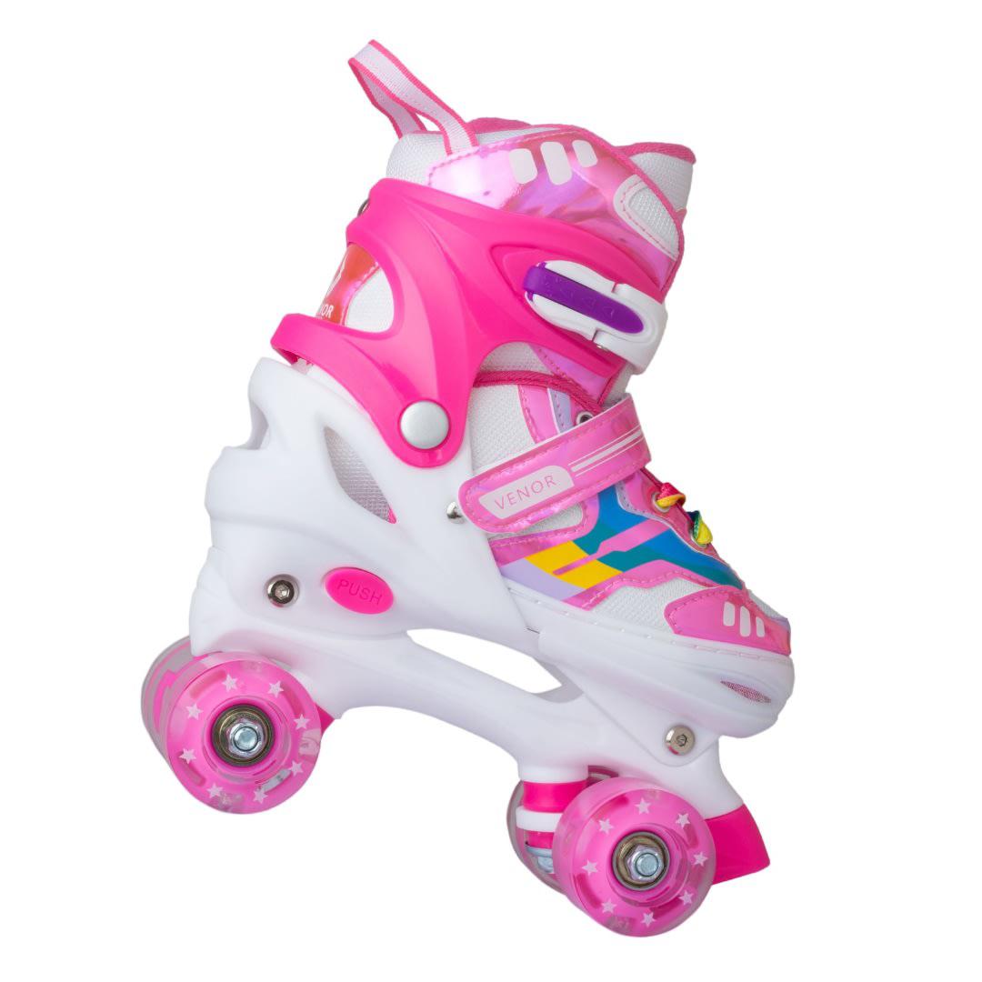 VENOR Ignite LED Wrotki - Shiny Pink- ScootWorld