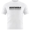 ScootWorld Repeat Logo Tshirt - Biały