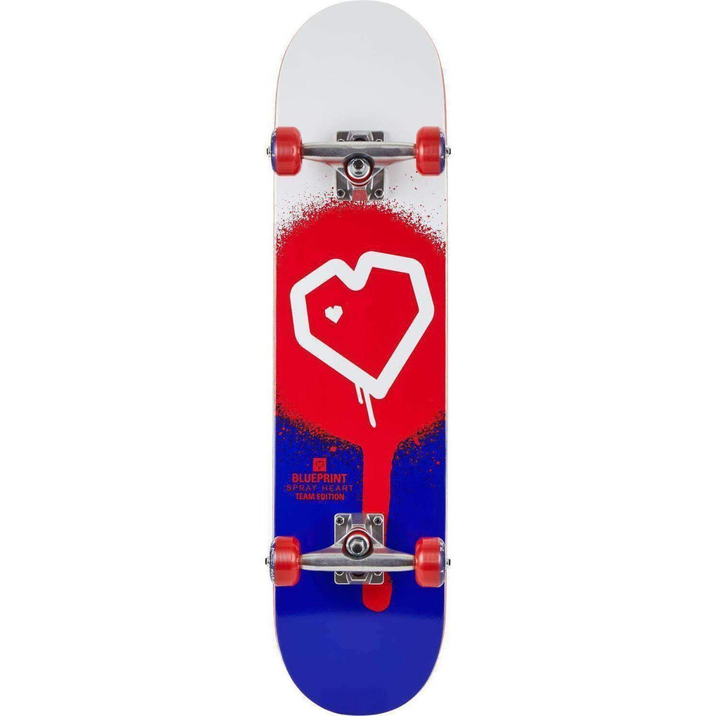 Blueprint Spray Heart Deskorolka Klasyczna - Red/Blue- ScootWorld