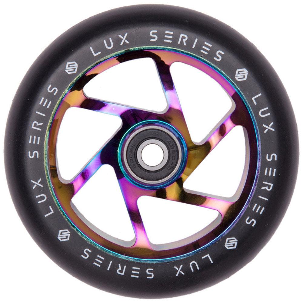 Striker Lux Spoked 100mm Kółka Do Hulajnogi Wyczynowej - Rainbow- ScootWorld