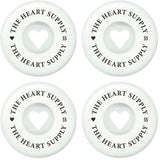 Heart Supply Clean Heart 99A Kółka do Deskorolki 4-Pak - White/Black- ScootWorld