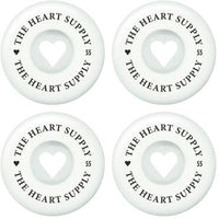 Heart Supply Clean Heart 99A Kółka do Deskorolki 4-Pak - White/Black- ScootWorld