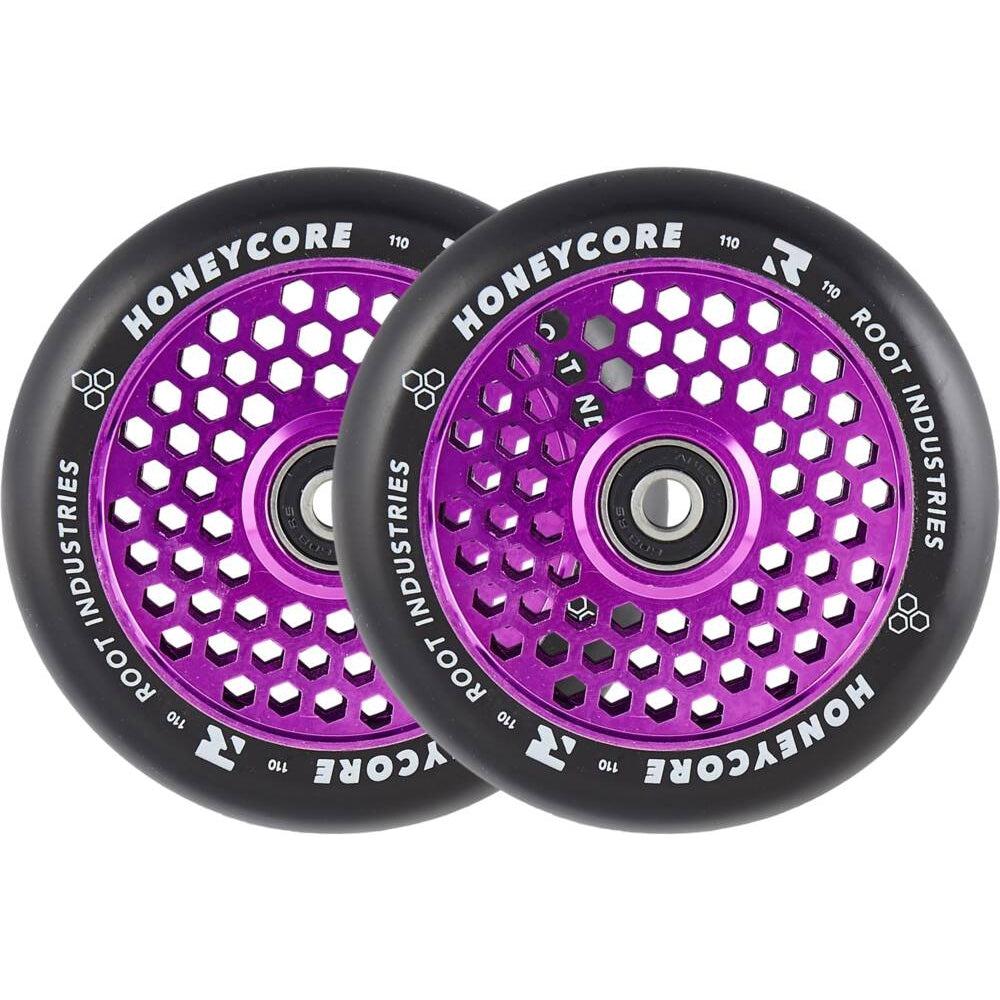 Root Honeycore 110mm Kółka Do Hulajnogi Wyczynowej 2-pak - Purple- ScootWorld