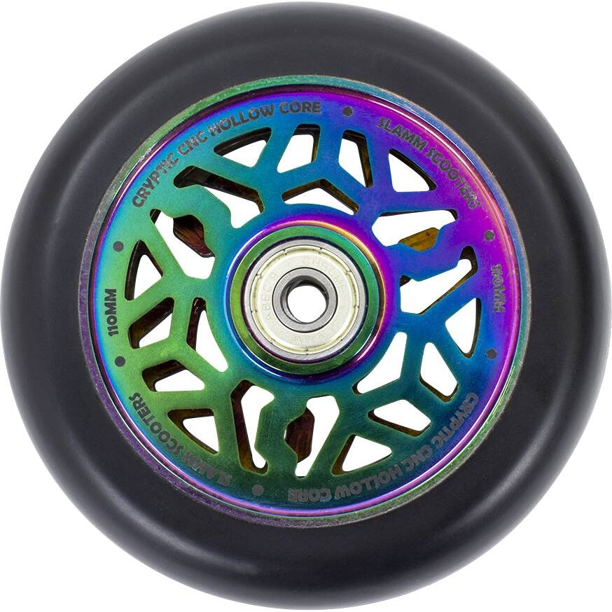 Slamm Cryptic Hollow Core 110mm Hjul Til Løbehjul - Neochrome- ScootWorld