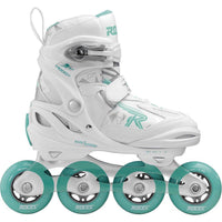 Roces Moody TIF Rolki Dla Dziewczynki - White/Aqua- ScootWorld