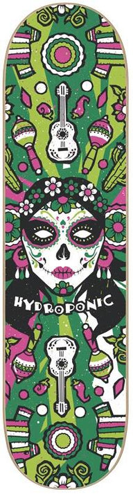 Hydroponic Mexican Skull 2.0 Blat do Deskorolki - Green Catrina- ScootWorld