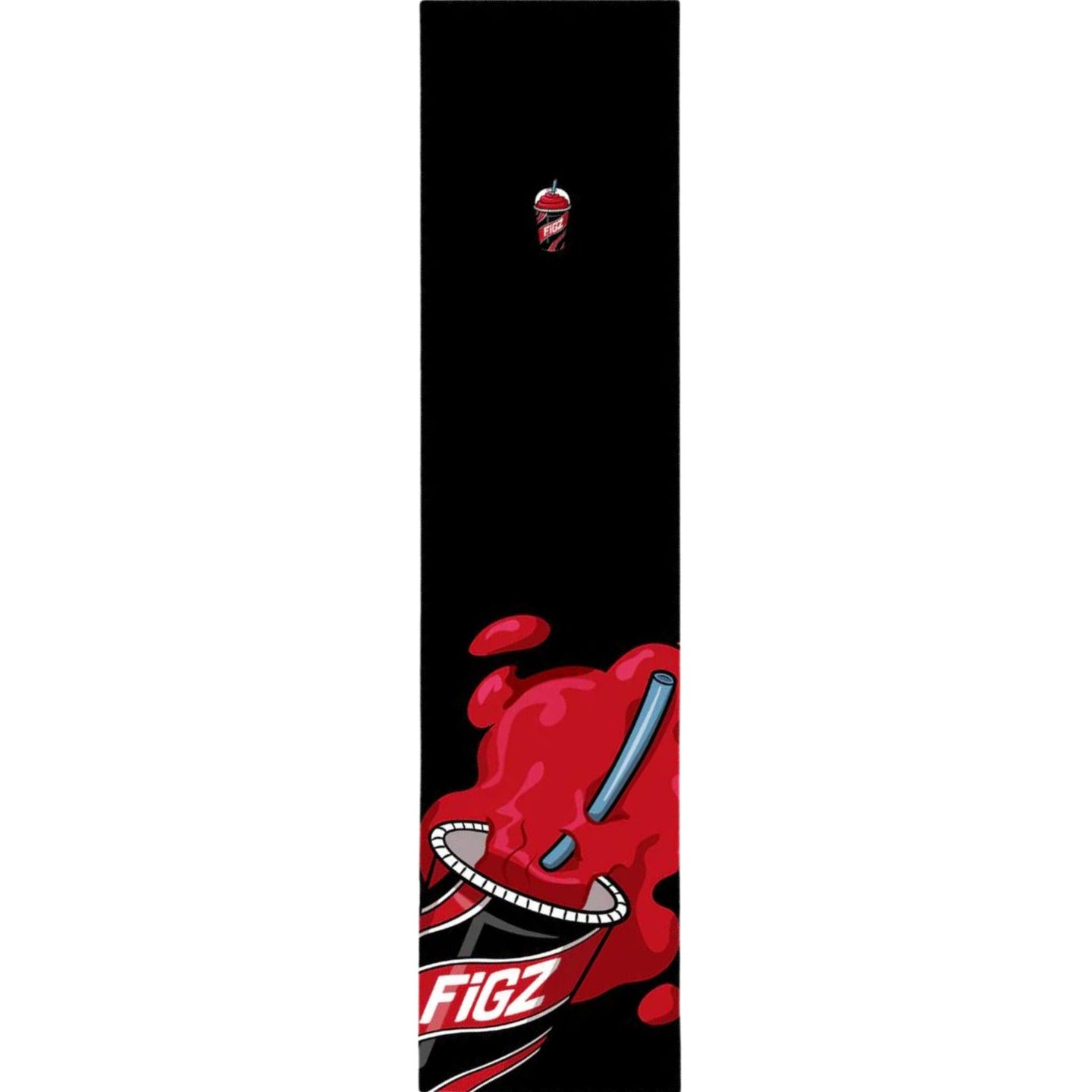 Figz XL Grip Tape do Hulajnogi Wyczynowej - Black/Red Slurpee- ScootWorld