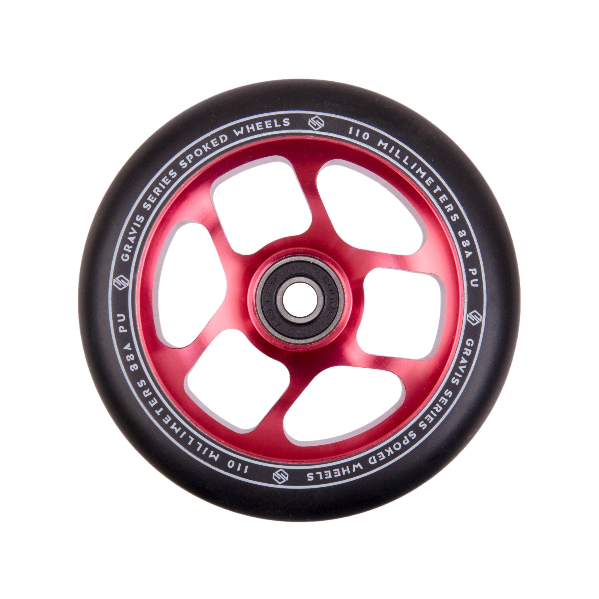 Striker Gravis Spoked 110mm Kółka Do Hulajnogi Wyczynowej - Bordeaux czerwony- ScootWorld
