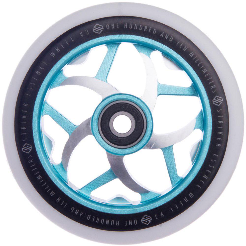 Striker Essence V3 White PU 110mm Kółka Do Hulajnogi Wyczynowej - Teal- ScootWorld