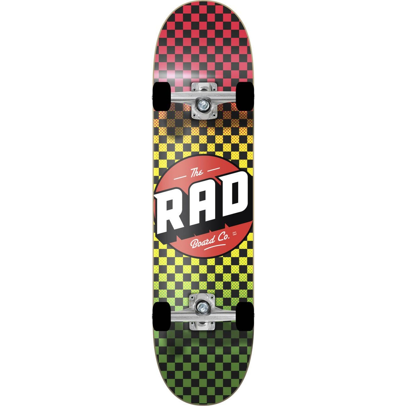 RAD Checkers Progressive Deskorolka Klasyczna - Rasta- ScootWorld